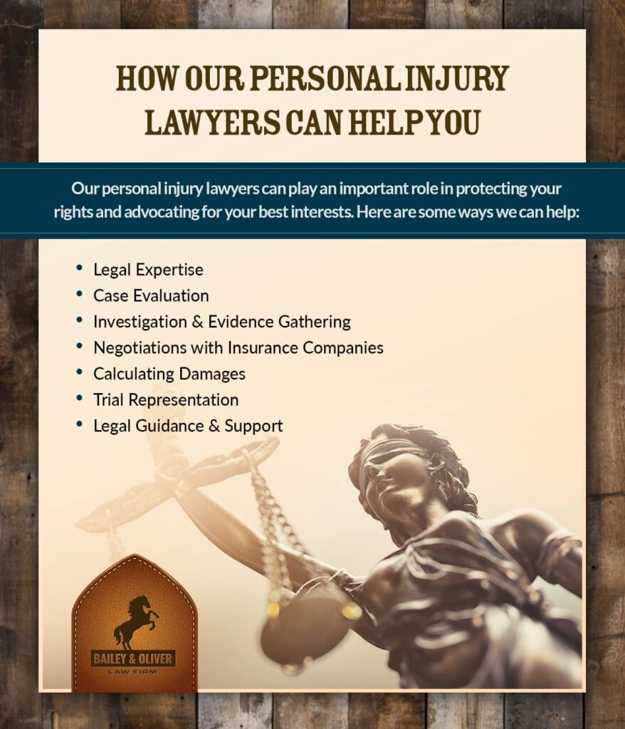 how a personal injury lawyer can help list | Bailey and Oliver